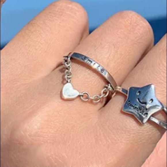 🤍Insta “SMILE” sterling silver ring - Picture 2 of 4